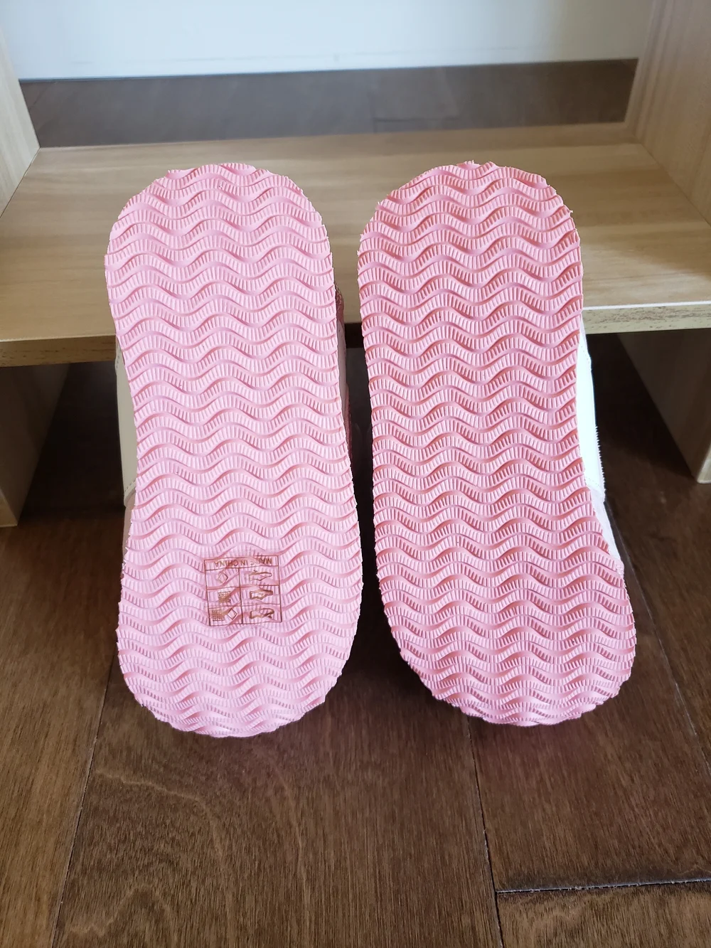 Dream Pairs Pink and Light Blue Kids Hook-and-Loop Sneakers 9T